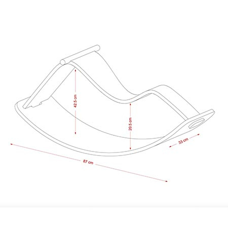 Curve Lab Koń na biegunach i deska do balansowania Perfect Arc 