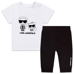 KARL LAGERFELD Kids Komplet dziecięcy dla chłopca - t-shirt i spodnie