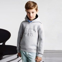 KARL LAGERFELD KIDS Dżinsy chłopięce błękitne