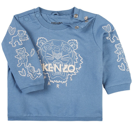 KENZO Kids Bluza dziecięca Tiger niebieska