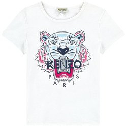 KENZO Kids T-shirt dziewczęcy z krótkim rękawem Tiger