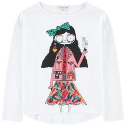 THE MARC JACOBS T-shirt dziewczęcy z długim rękawem