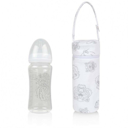 KENZO Kids Butelka szklana dla niemowlaka 250 ml & pokrowiec z nadrukiem tiger