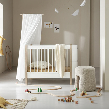  OLIVER FURNITURE Conversion kit Wood Łóżeczko do tapczanika junior white/oak