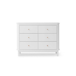 OLIVER FURNITURE WOOD Komoda dziecięca z trzema szufladami white