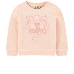 KENZO Kids Bluza dziewczęca jasno-różowa Tiger