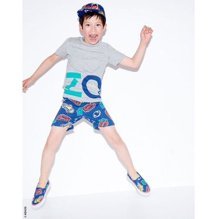 KENZO Kids T-shirt dziecięcy szary z logo