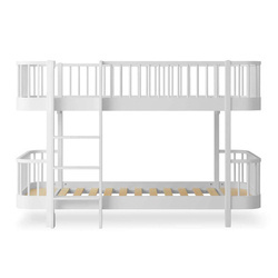 OLIVER FURNITURE Łóżko piętrowe Wood Original Low Bunk Bed, biały 90x200 cm