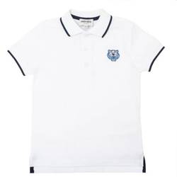 KENZO Kids Polo dziecięce dla chłopca z krótkim rękawem białe