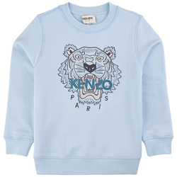 KENZO Kids Bluza chłopięca z długim rękawem błękitna Tiger