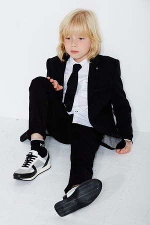 KARL LAGERFELD KIDS Koszula chłopięca z długim rękawem biała