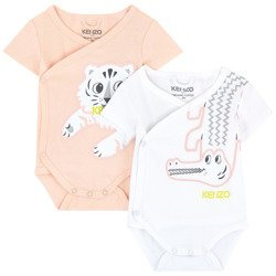 KENZO Kids Komplet dwóch body niemowlęcych dla dziewczynki