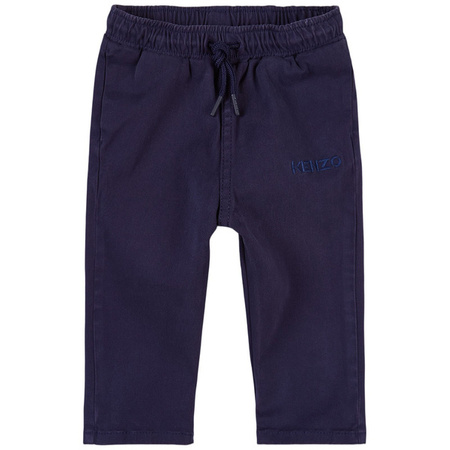 KENZO Kids Spodnie dziecięce chino granatowe