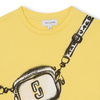 THE MARC JACOBS T-shirt dziecięcy dla dziewczynki z nadrukiem żółty