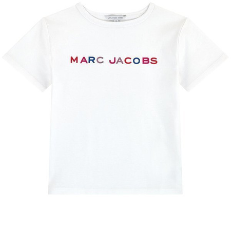 THE MARC JACOBS T-shirt dziewczęcy biały logo