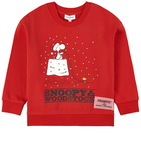 THE MARC JACOBS Bluza niemowlęca dla dziewczynki Snoopy czerwona