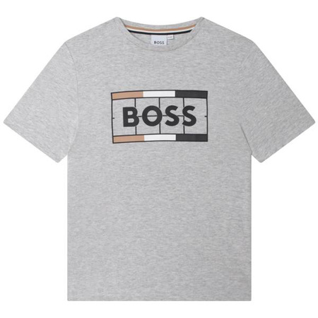 BOSS KIDS Komplet chłopięcy t-shirt z krótkim rękawem i bermudy MINI MI