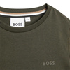 BOSS KIDS T-shirt chłopięcy z krótkim rękawem ciemno-zielony