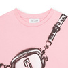 THE MARC JACOBS T-shirt dziecięcy dla dziewczynki z nadrukiem różowy