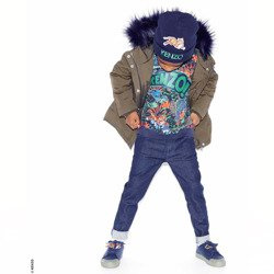 KENZO Kids Top chłopięcy z długim rękawem