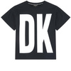 DKNY T-shirt dziecięcy czarny z nadrukiem logo