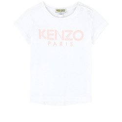 KENZO Kids T-shirt niemowlęcy dla dziewczynki z logo