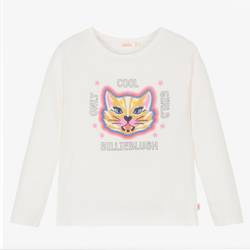 Billieblush T-shirt dziewczęcy biały z nadrukiem