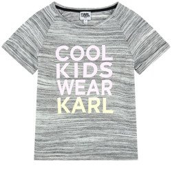 KARL LAGERFELD Kids T-shirt z nadrukiem