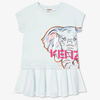 KENZO Kids Sukienka z krótkim rękawem błękitna