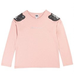 KARL LAGERFELD KIDS T-shirt z długim rękawem