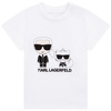 KARL LAGERFELD Kids Komplet dziecięcy dla chłopca - t-shirt i spodenki