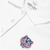 KENZO Kids Sukienka polo niemowlęca dla dziewczynki z krótkim rękawem biała