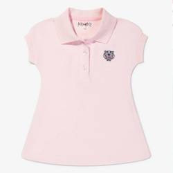 KENZO Kids Sukienka polo z krótkim rękawem pastelowy róż