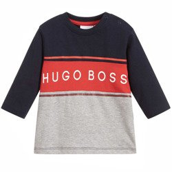 BOSS Kids T-shirt niemowlęcy dla chłopca z długim rękawem