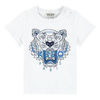 KENZO Kids T-shirt niemowlęcy z krótkim rękawem biały Tiger