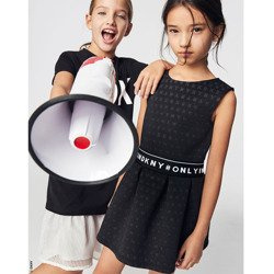 DKNY Sukienka bez rękawów czarna MINI MI