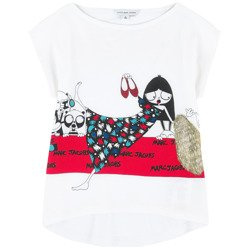 THE MARC JACOBS T-shirt dziewczęcy z krótkim rękawem z nadrukiem