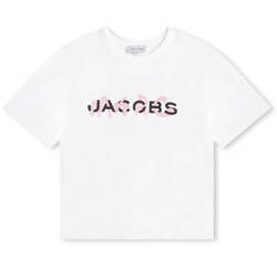 THE MARC JACOBS T-shirt dziecięcy dla dziewczynki z logo biały