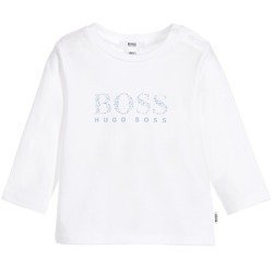 BOSS Kids T-shirt niemowlęcy dla chłopca z logo