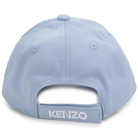 KENZO Kids Czapka dziewczęca z daszkiem błękitna