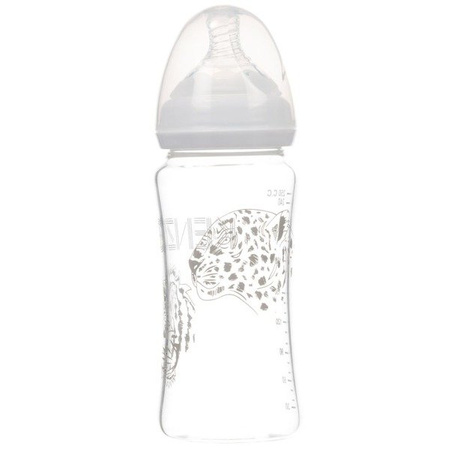 KENZO Kids Butelka szklana dla niemowlaka 250 ml & pokrowiec z nadrukiem tiger