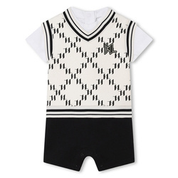 KARL LAGERFELD Kids Elegancki romper niemowlęctwa dla chłopca