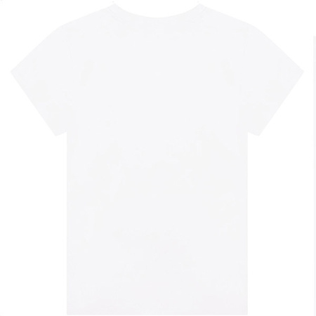 KARL LAGERFELD KIDS T-shirt dziewczęcy z krótkim rękawem biały z logo