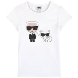 KARL LAGERFELD KIDS T-shirt dziecięcy z krótkim rękawem