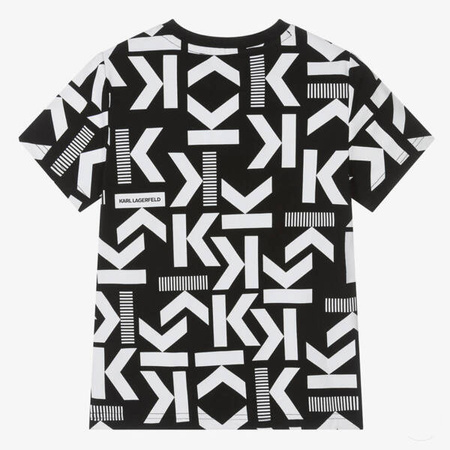 KARL LAGERFELD T-shirt dziecięcy dla chłopca z nadrukiem logo