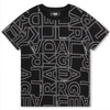 KARL LAGERFELD KIDS T-shirt chłopięcy c krótkim rękawem czarny