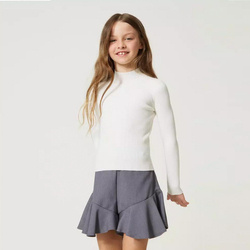 TWINSET Sweter dziewczęcy biały