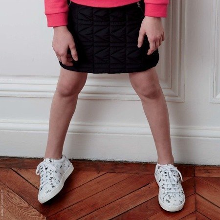 KARL LAGERFELD KIDS Tenisówki skórzane w kotki