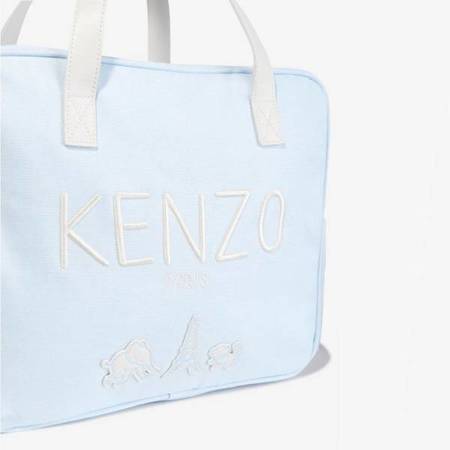 KENZO Kids Torba na akcesoria niemowlęce z matą do przewijania błękitna