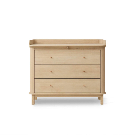 OLIVER FURNITURE WOOD Komoda dziecięca z trzema szufladami i przewijakiem, oak